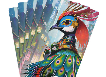 Techno Plumes Poker Playing Cards