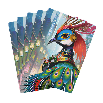 Techno Plumes Poker Playing Cards