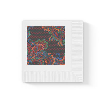 Design for a Carpet by Anonymous III White Coined Napkins