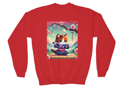 Samurai Kitten Youth Crewneck Sweatshirt