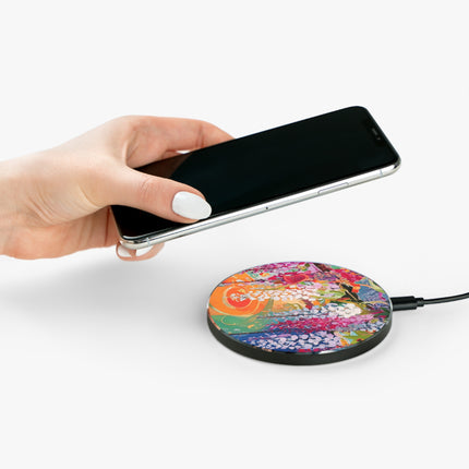 Golden Wisteria Elegance Wireless Charger