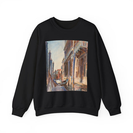 Gondola Moorings on the Grand Canal by John Singer Sargent Heavy Blend™ Crewneck Sweatshirt