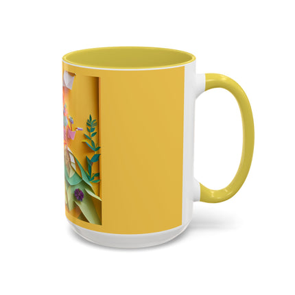 Origami Bicycle Colorful Mugs (11oz, 15oz)