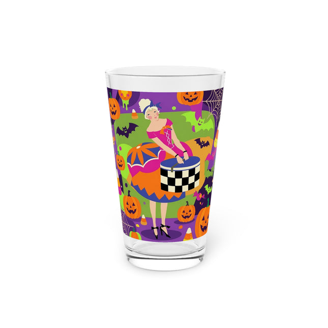 🍬🎃 The Lady Of Candy Corn Hollow Glass, 16oz – Colorful Halloween Charm
