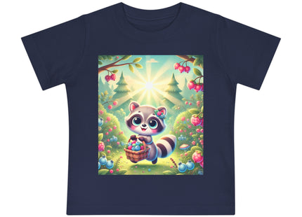 Raccoon’s Berry Basket Baby Short Sleeve T-Shirt