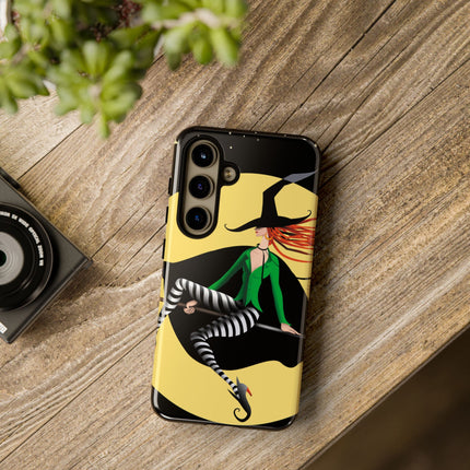 A Witch’s Moonlit Flight Phone Cases