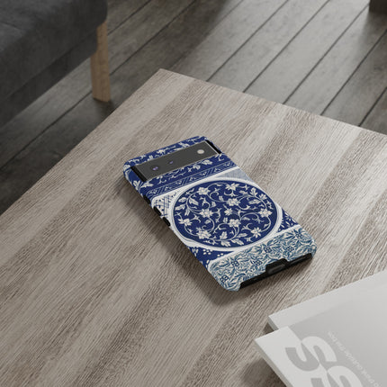 Blue Flower Pattern by Owen Jones Phone Cases