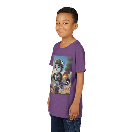 Snow Leopard Lookout Youth Short Sleeve Tee
