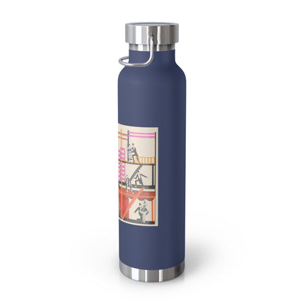 Maquettes de Théatre 4 by Alexandra Exter Copper Vacuum Insulated Bottle, 22oz