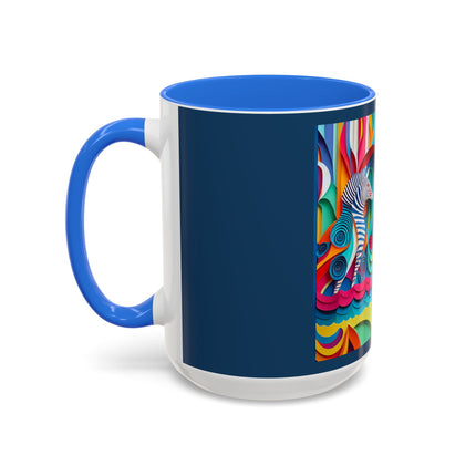 Surfing Zebra Colorful Mugs (11oz, 15oz)