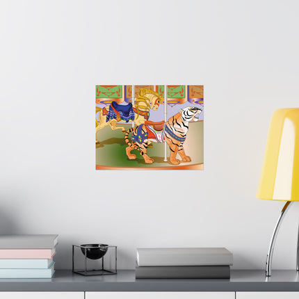 Carousel Splendor Premium Matte Horizontal Poster