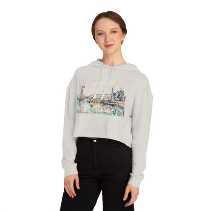 Concarneau by Paul Signac Women’s Cropped Hooded Sweatshirt