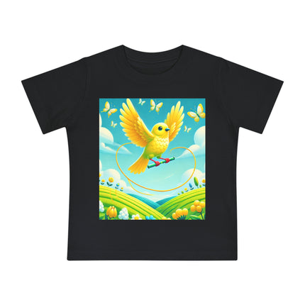 Canary Jumping Rope Baby T-Shirt – A Little Burst of Sunshine