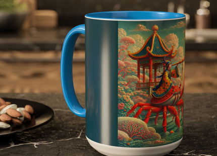 The Celestial Crab Navigator Colorful Mugs (11oz, 15oz)