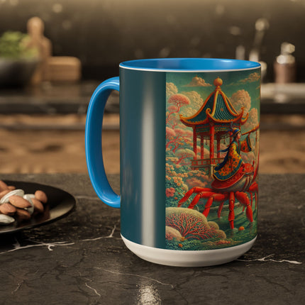 The Celestial Crab Navigator Colorful Mugs (11oz, 15oz)