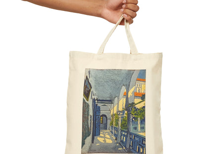 Gallery of a Moroccan Riad by George Gaudion Cotton Canvas Tote Bag