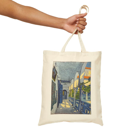 Gallery of a Moroccan Riad by George Gaudion Cotton Canvas Tote Bag