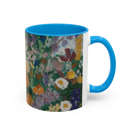 Flowers on the Mountain by August Babberger Colorful Mugs (11oz, 15oz)