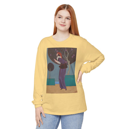 Les Lucioles by Charles Martin Garment-dyed Long Sleeve T-Shirt