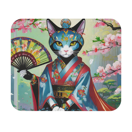 Cyberpunk Geisha Mouse Pad, Rectangle