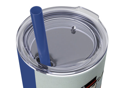 Costume de Yacht by George Barbier Skinny Tumbler with Straw, 20oz