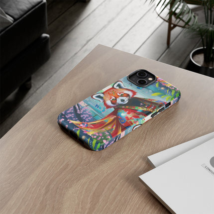 Cybernetic Red Panda Phone Cases