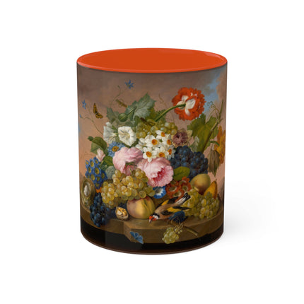 Floral Still Life by Franz Xaver Petter Colorful Mugs, 11oz