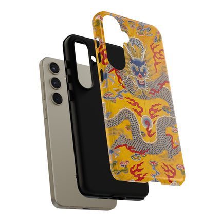 Majestic Dragon Regalia – Imperial 12-Symbol Robe Phone Cases