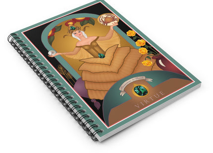 June & Pearl, Alexandrite (from the Gem Series) by Sofia Chiostri Spiral Notebook