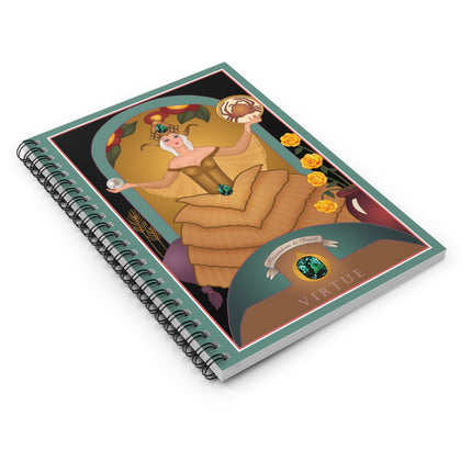 June & Pearl, Alexandrite (from the Gem Series) by Sofia Chiostri Spiral Notebook