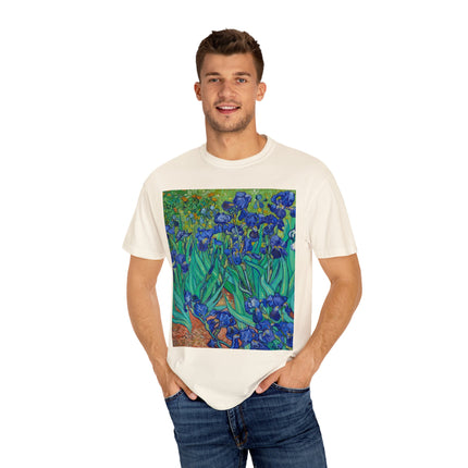 Irises by Van Gogh Unisex Garment-Dyed T-shirt