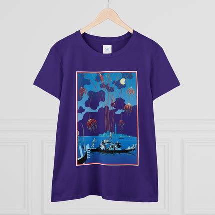 Fireworks in Venice by George Barbier Women's Midweight Cotton Tee