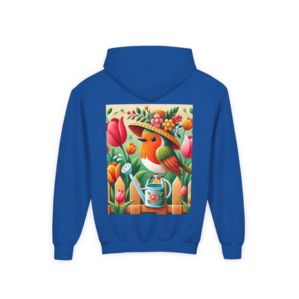 The Little Garden Tender Youth Hooded Sweatshirt – Sunshine, Care & Storybook Charm