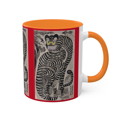 Talismanic Tiger Colorful Mugs, 11oz