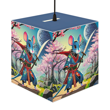 Cyber Samurai Rat Light Cube Lamp