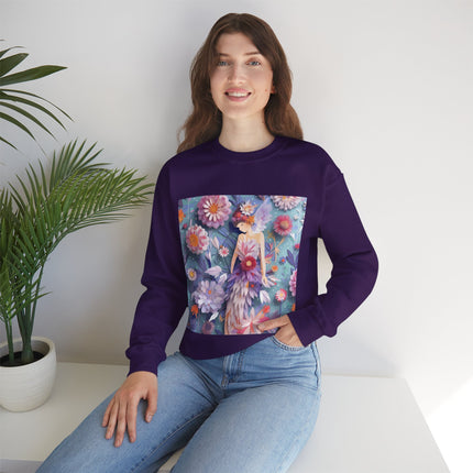 Aster Fairy Unisex Heavy Blend™ Crewneck Sweatshirt
