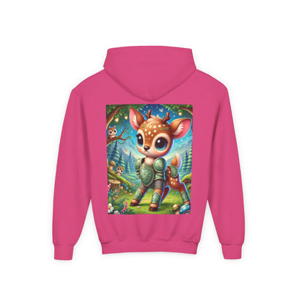 Fawn Defender Youth Hooded Sweatshirt – Gentle Courage & Forest Magic