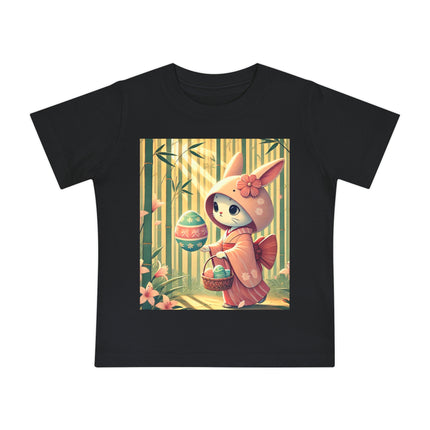 Geisha Kitten’s Easter Stroll Baby Short Sleeve T-Shirt