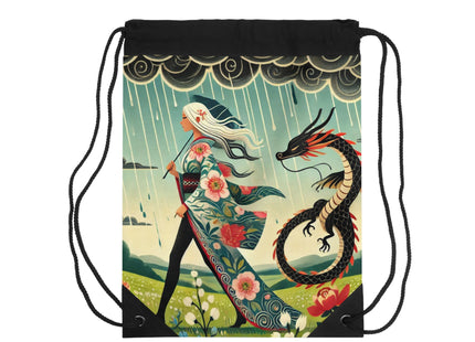 The Dragon Fairy’s Stride Drawstring Bag