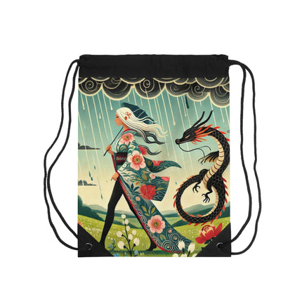 The Dragon Fairy’s Stride Drawstring Bag