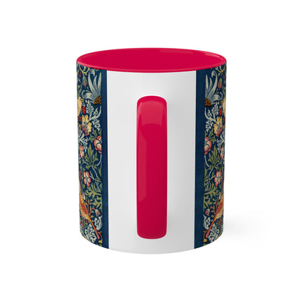 Strawberry Thief by William Morris Colorful Mugs, 11oz
