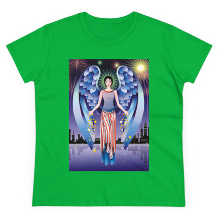 Celestial Symphony Women's Midweight Cotton Tee