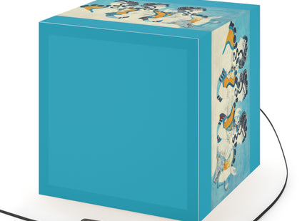 Reproduction of Ladies in Blue by Emile Gilliéron Light Cube Lamp
