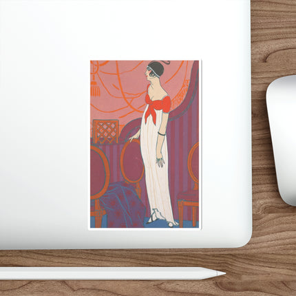 L’Entracte by Georges Lepape Die-Cut Stickers (5 Sizes)