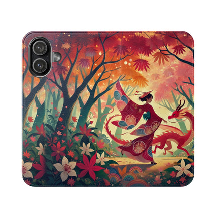 The Dragon Fairy’s Dance Flip Case – Enchanted Grace & Spring Magic