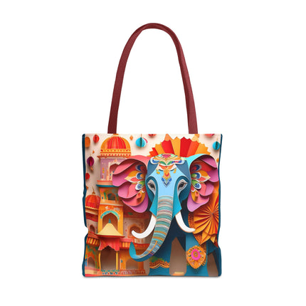 Elephant at an Autumn Festival Tote Bag (AOP)