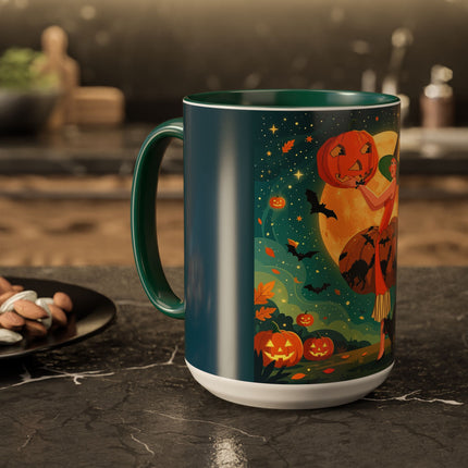 🦇🎃 The Witch Of Batwing Pumpkin Hollow Colorful Mug – Moonlit Halloween Charm