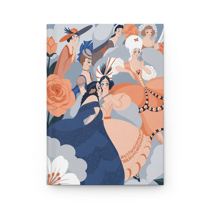 🌸🎭 The Ladies Of The Enchanted Garden Hardcover Journal – Art Deco Fashion Elegance