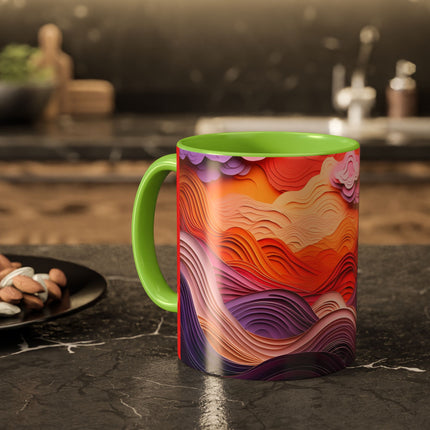 Dramatic Sunset Sky Colorful Mugs (11oz, 15oz)