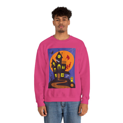 Halloween Night at the Haunted House Unisex Heavy Blend™ Crewneck Sweatshirt